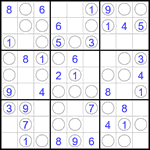 Судоку “Чет-нечет” 9х9 #303 легкий