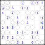 Судоку “Чет-нечет” 9х9 #305 легкий