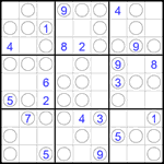 Судоку “Чет-нечет” 9х9 #295 трудный