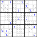 Судоку “Чет-нечет” 9х9 #300 трудный