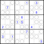 Судоку “Чет-нечет” 9х9 #286 очень трудный