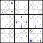 Судоку “Чет-нечет” 9х9 #287 очень трудный