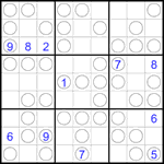 Судоку “Чет-нечет” 9х9 #289 очень трудный