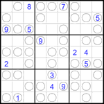 Судоку “Чет-нечет” 9х9 #291 очень трудный