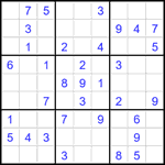 Судоку 9х9 #2166 легкий