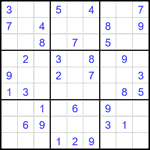 Судоку 9х9 #2167 легкий