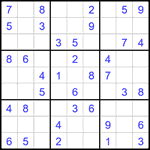 Судоку 9х9 #2168 легкий