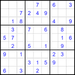 Судоку 9х9 #2169 легкий