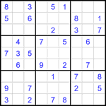 Судоку 9х9 #2173 легкий