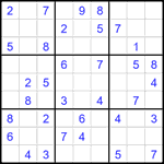 Судоку 9х9 #2174 легкий