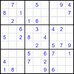 Судоку 9х9 #2176 легкий