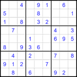 Судоку 9х9 #2183 легкий