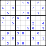 Судоку 9х9 #2185 легкий