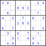 Судоку 9х9 #2186 легкий