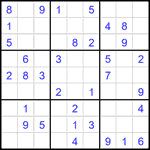 Судоку 9х9 #2188 легкий