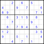 Судоку 9х9 #2191 легкий