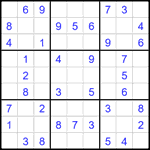 Судоку 9х9 #2192 легкий