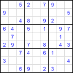Судоку 9х9 #2195 легкий