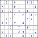 Судоку 9х9 #2196 легкий
