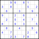 Судоку 9х9 #2208 легкий