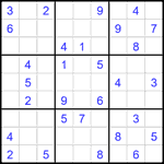 Судоку 9х9 #2136 средний