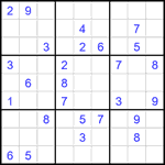 Судоку 9х9 #2138 средний