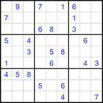 Судоку 9х9 #2140 средний