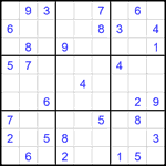 Судоку 9х9 #2143 средний