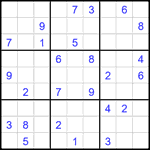 Судоку 9х9 #2144 средний