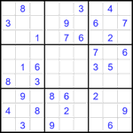 Судоку 9х9 #2145 средний