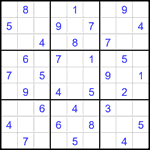 Судоку 9х9 #2147 средний