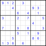 Судоку 9х9 #2153 средний