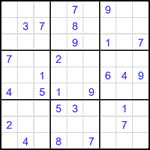 Судоку 9х9 #2154 средний