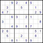 Судоку 9х9 #2158 средний