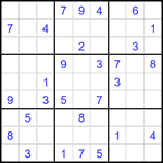 Судоку 9х9 #2160 средний