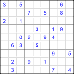 Судоку 9х9 #2161 средний