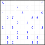 Судоку 9х9 #2162 средний