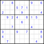 Судоку 9х9 #2163 средний
