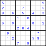 Судоку 9х9 #2164 средний