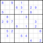 Судоку 9х9 #2167 средний