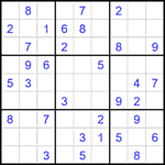 Судоку 9х9 #2168 средний