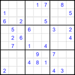 Судоку 9х9 #2169 средний