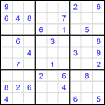 Судоку 9х9 #2171 средний