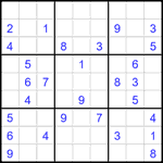 Судоку 9х9 #2172 средний