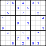 Судоку 9х9 #2174 средний