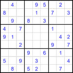 Судоку 9х9 #2178 средний