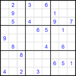 Судоку 9х9 #2135 трудный