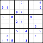 Судоку 9х9 #2137 трудный