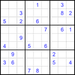 Судоку 9х9 #2158 трудный