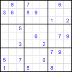 Судоку 9х9 #2164 трудный